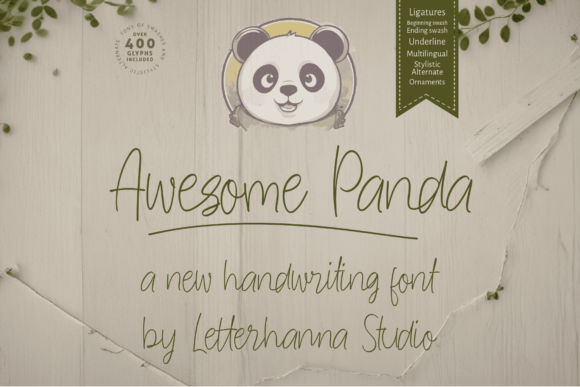 Awesome Panda: A Playful Typeface for Modern Editorial Design