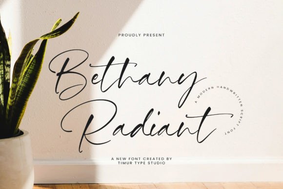 Bethany Radiant: Elevating Digital Brand Identity with Expressive Script Typography