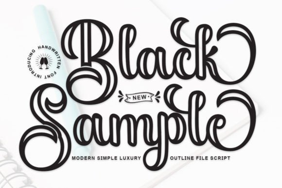 Black Sample Outline: Elevating Campaign Typography
