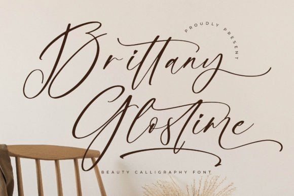 Brittany Glostime: A Timeless Script Font for Elegant Craft Projects