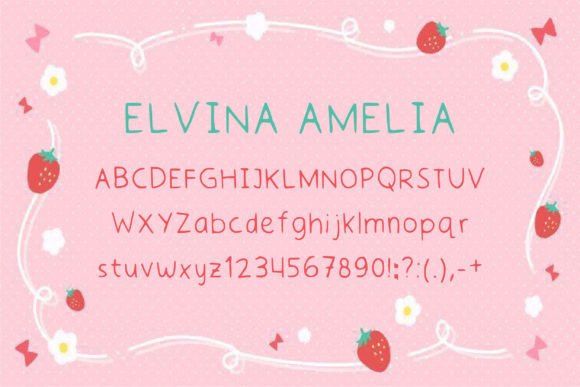 Elvina Amelia: A Handwritten Typeface for Warm Editorial Design