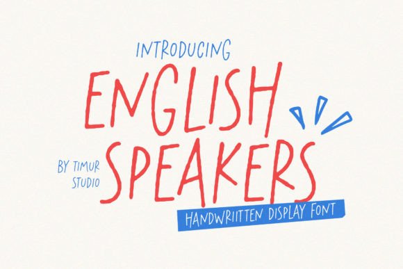English Speakers: The Bold Script Font for Handmade Branding