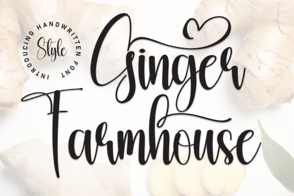 Ginger Farmhouse: A Handwritten Typeface for Elegant Brand Identity