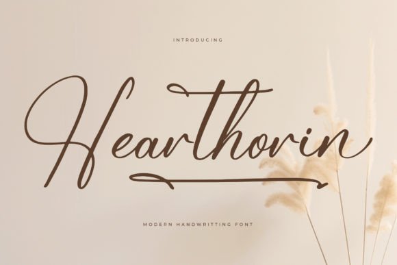 Hearthorin: The Luxury Script Typeface That Elevates Campaign Design