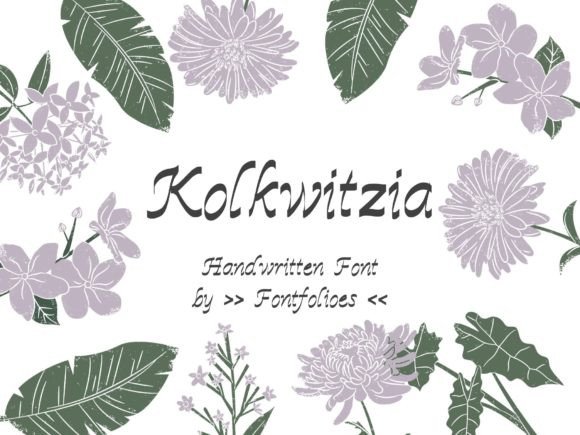Kolkwitzia Typeface Review: A Brush Pen Font for Handmade Brands