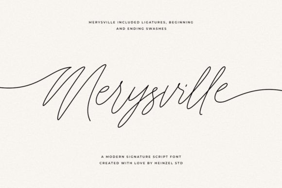 Merysville: The Modern Script Font That Elevates Digital Brand Experiences