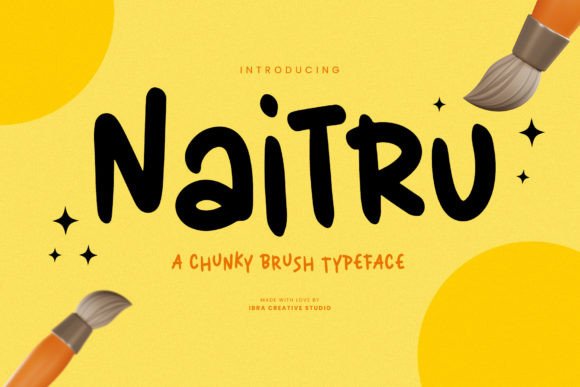 Naitru: A Bold Script Typeface for Modern Editorial Design