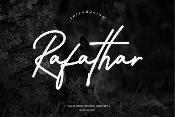 Rafathar: A Dynamic Script Font for Elegant Brand Identity