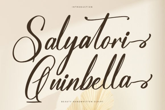 Salyatori Quinbella: The Script Typeface That Elevates Small Business Branding