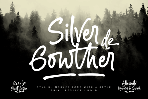 Silver Gowther: Elevating Editorial Design with Versatile Script Typography