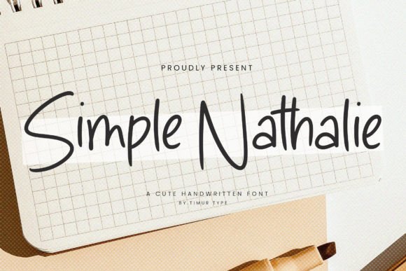 Simple Nathalie: A Cute Handwritten Font for Brand Identity