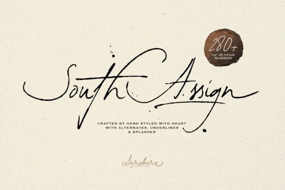 South Assign: A Vintage Script Typeface for Authentic Brand Identity