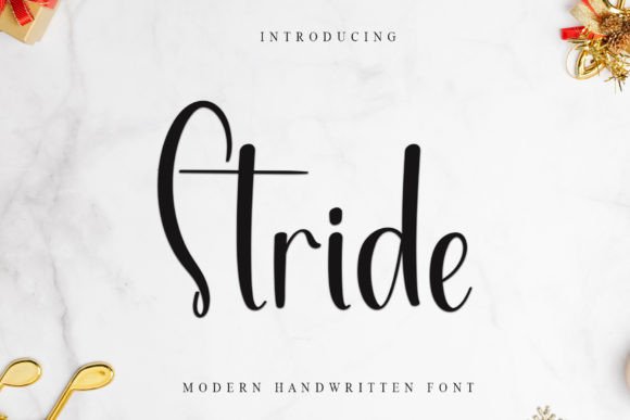 Stride: The Festive Typeface That Brings Holiday Magic to Your Crafts