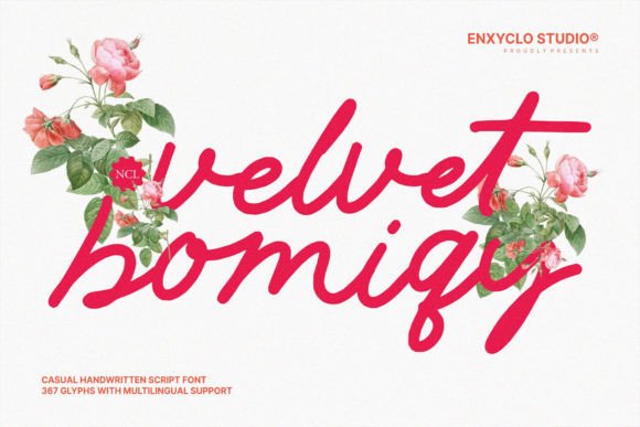 Velvet Bomiqy: The Handwritten Script Font for Modern Editorial Design